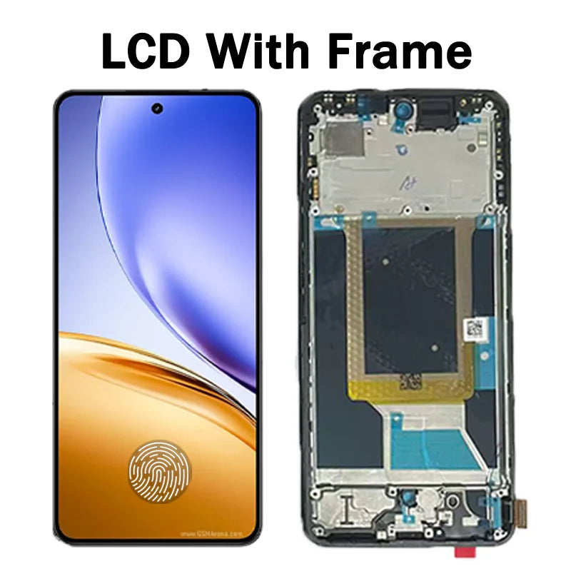 6.67'' Super AMOLED For Realme14 Display For Realme 14 5G RMX5070 Lcd Display Touch Screen Digitizer Assembly Replacement Realme phone repair parts  Oppo phone repair parts