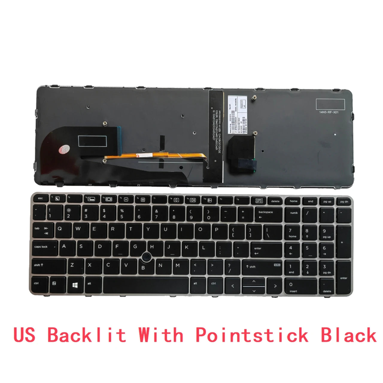 New US Spanish Laptop Backlit Keyboard For HP EliteBook 755 G3 850 G3 850 G4 ZBook 15u G3 G4 Notebook PC Replacement 821157-D61  HP laptop repair parts