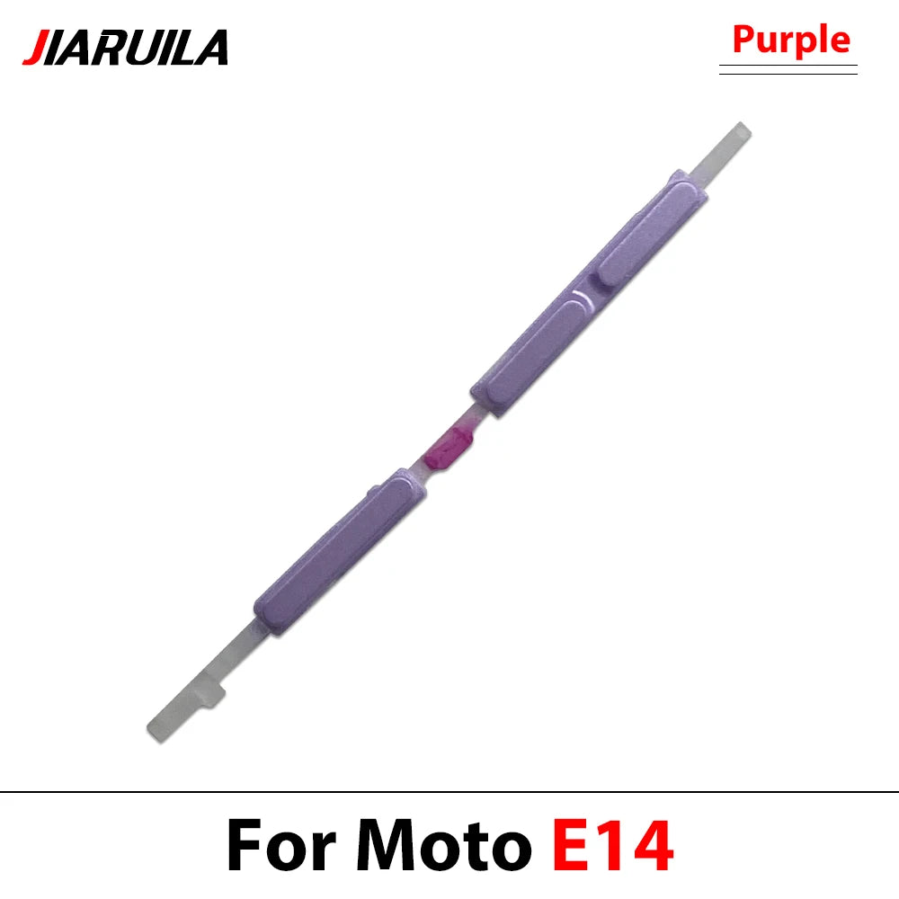 New For Motorola Moto E13 E14 E20 E30 E40 E22 E32 Side Power Key + Volume Button Replacement Parts Motorola phone repair parts