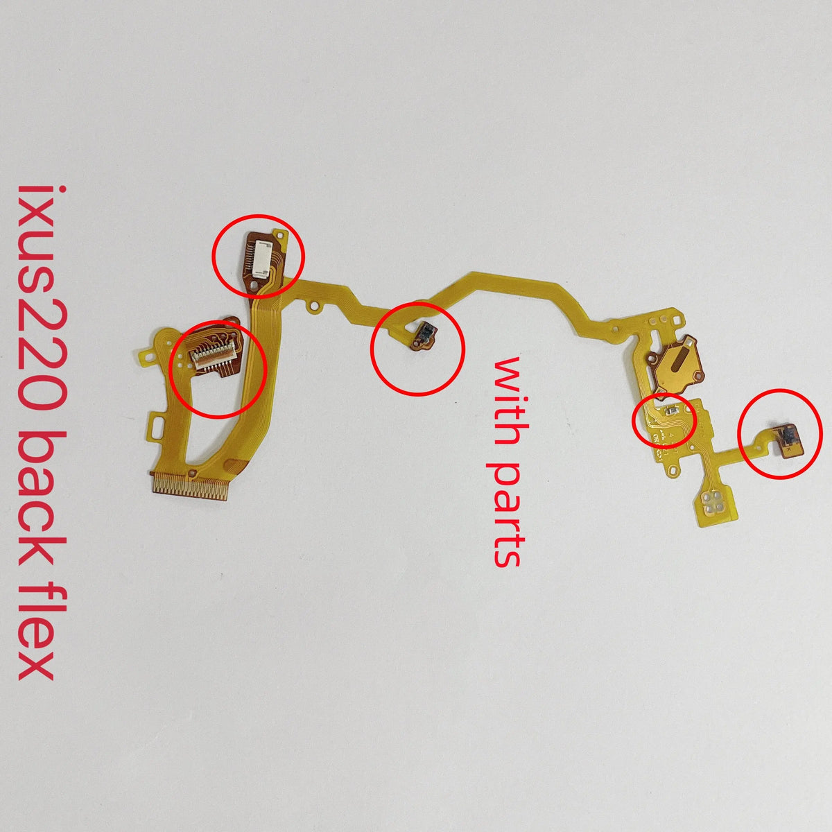 New IXUS220 Lens Back Flex Cable With Sensor for Canon IXUS220 IXUS 220 Lens Cable Repair Parts Digital Camera repair parts
