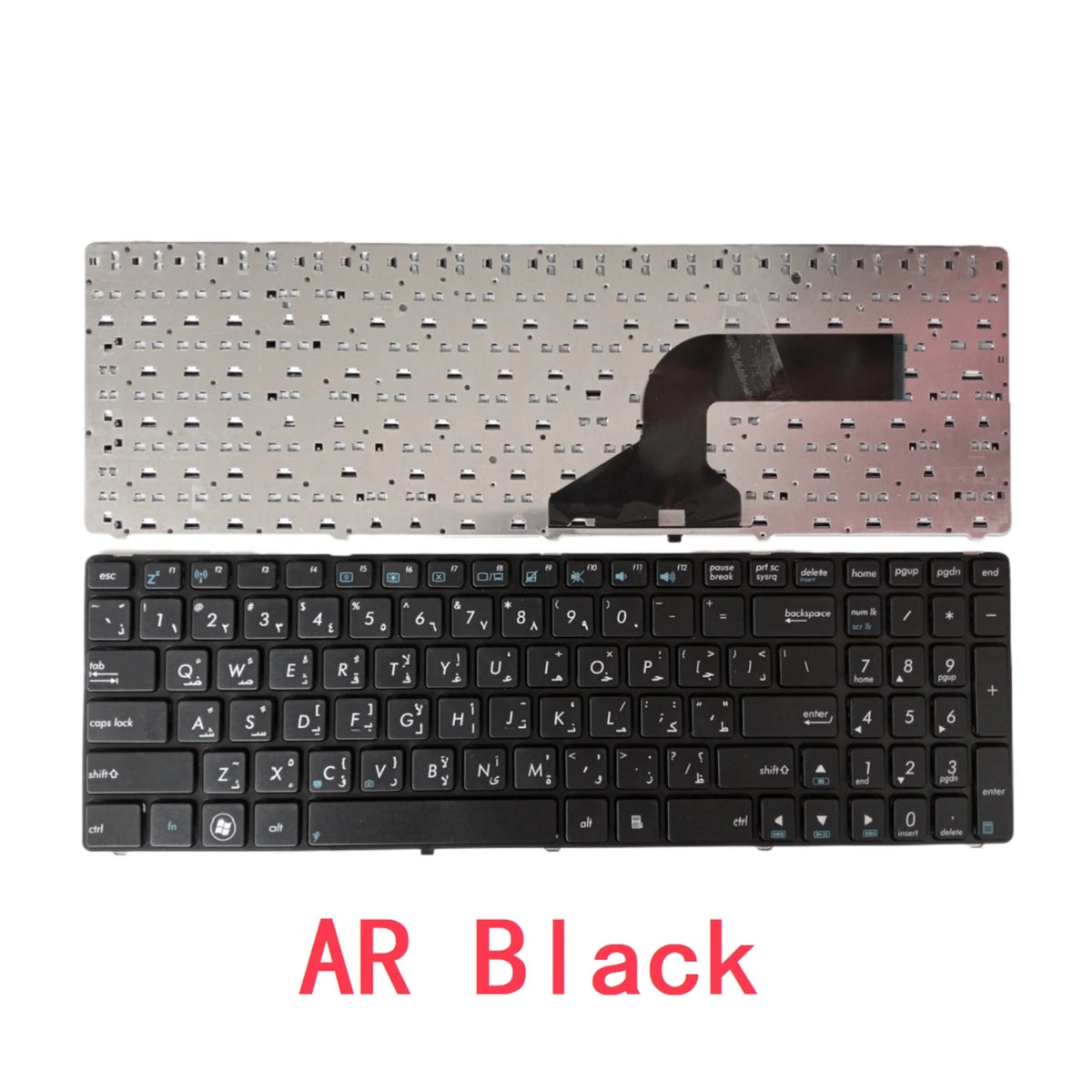 New US Russian Spanish Arab Laptop Keyboard For ASUS N61 N53 N73 G60 G51 G53 G72 K53 K73 K52 K72 X52 X55 X53 X54 X61 X75 P53 B53  ASUS laptop repair parts