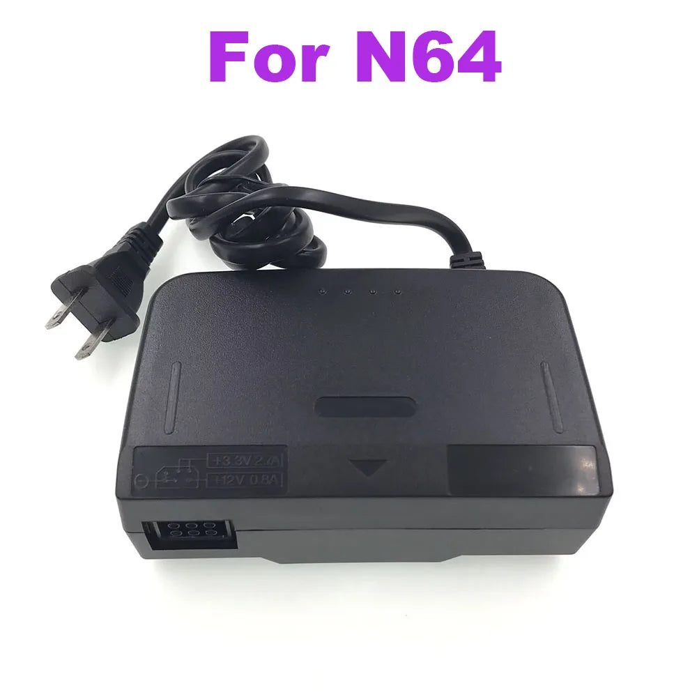 For Nintendo N64 AC Adapter Charger N64 US Plug Power Adapter Power Supply Cord Charging Charger Power Supply Game console repair parts
