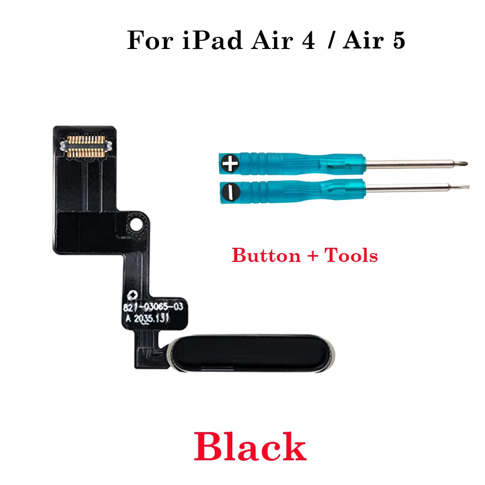 New Power Switch On Off  Button Key Flex Cable For iPad Air 4 Air 5 4G Wifi 10.9 inch A2316 A2324 A2325 No Fingerprint Funciton iPad tablet repair parts
