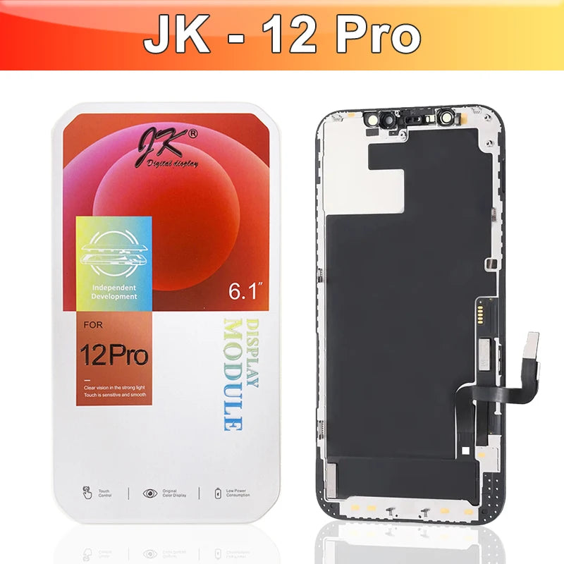 JK for iPhone X XR XS Max 11 12 13 Mini LCD Display Touch Screen Digitizer for iPhone 14 15 16 Pro Max 14 15 16 Plus Display iPhone phone repair parts