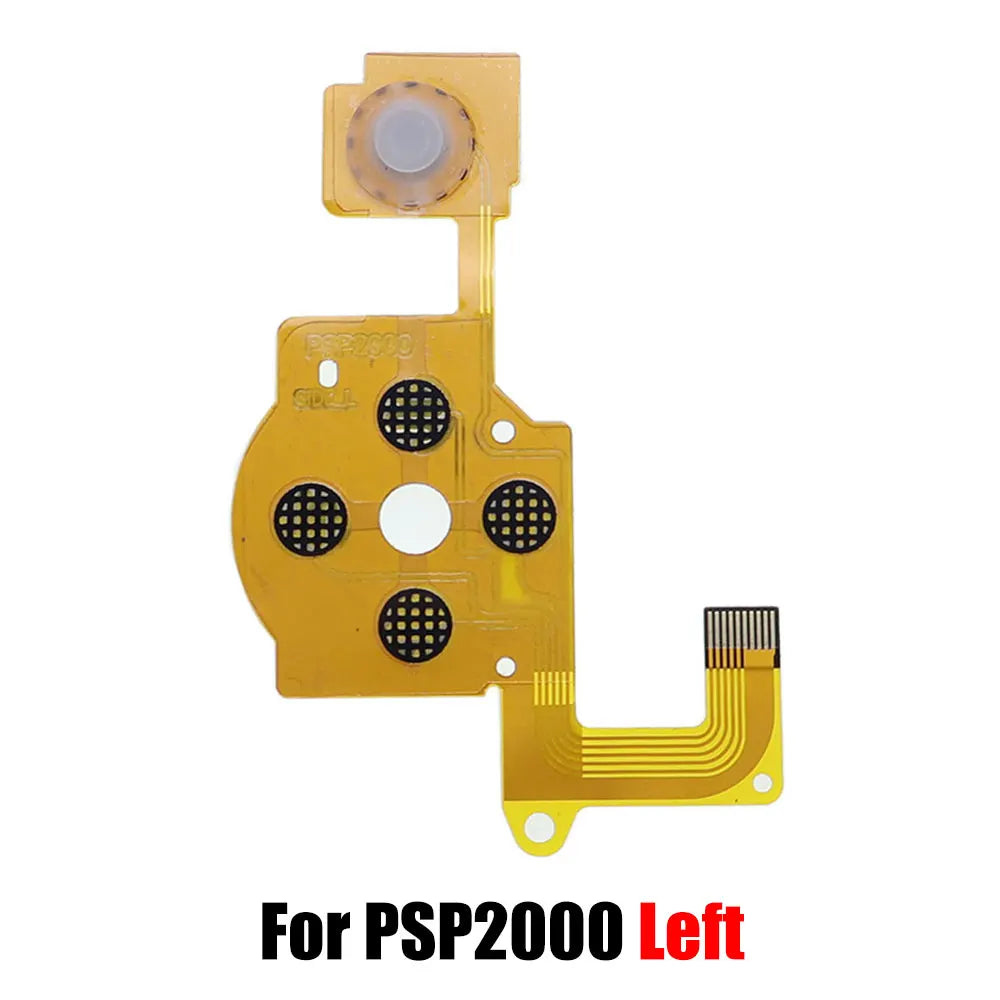 Replacement  L R Left Right Conductive Film Flex Cable Volume Button PCB Keypad Ribbon Cable For PSP 1000 2000 PSP3000 095 Game console repair parts