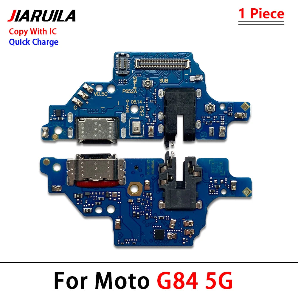 10Pcs, USB Charger Charging Dock Port Connector Flex Cable For Moto E6i E7i E22i E32 G24 Power G04 G14 G54 G64 G84 G42 G62 5G Motorola phone repair parts
