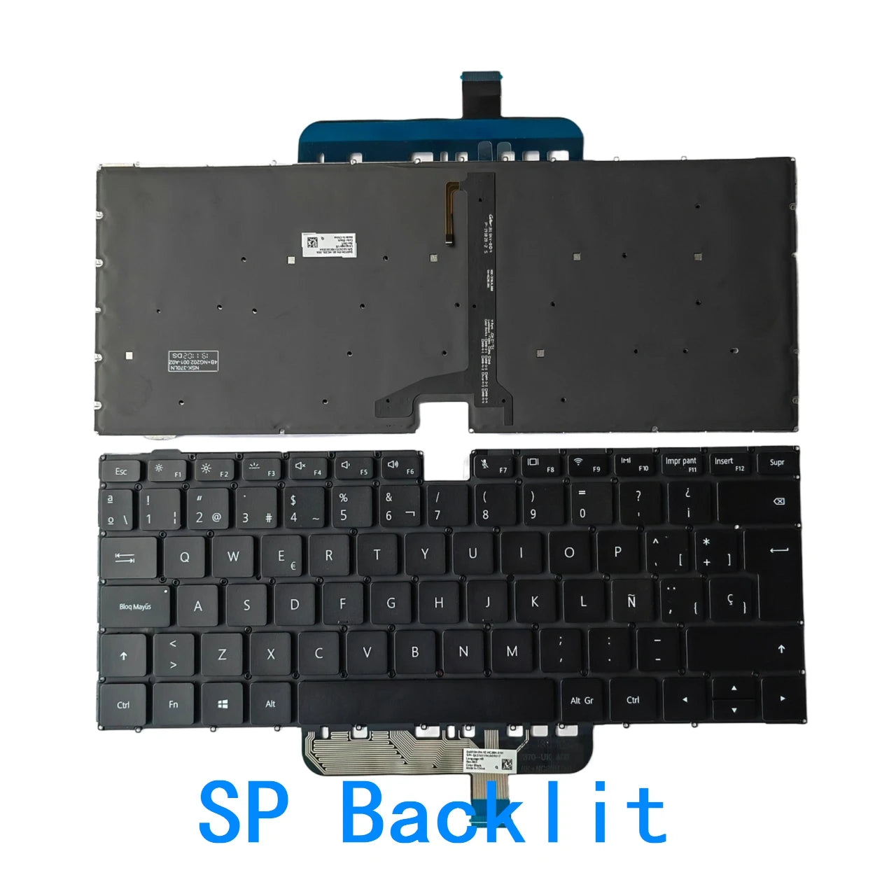 New US UI Russian Spanish Language  Backlit Keyboard For HUAWEI matebook D14 W29 HBL-W29 Notebook PC Replacement Keyboard HUAWEI laptop repair parts