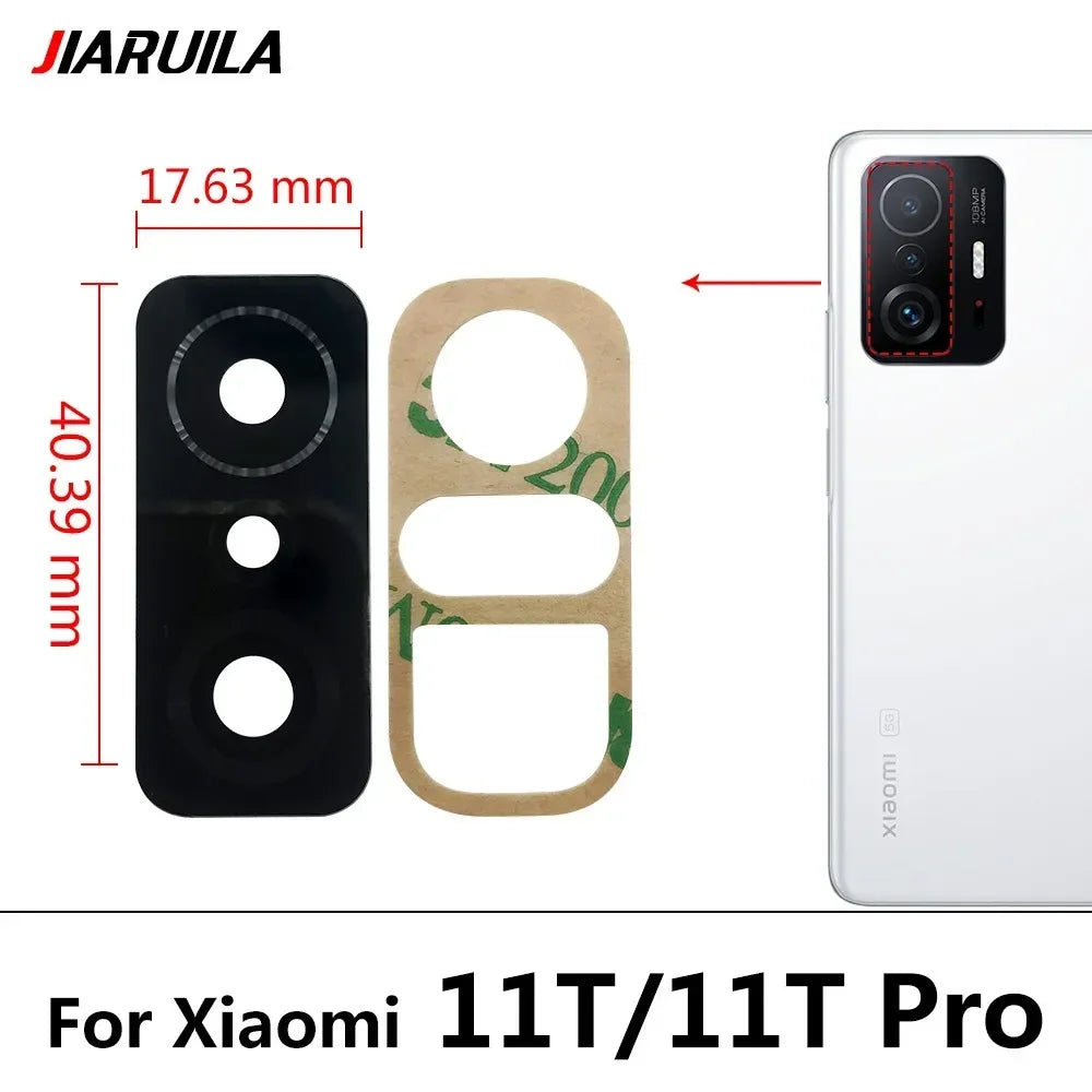 Rear Back Camera Glass Lens For Xiaomi Mi 10 10T 11 11T 12 12T 13 14 14T 15 15T Pro Lite Pro 5G Camera Lens With Adhesive Xiaomi  Xiao mi phone repair parts