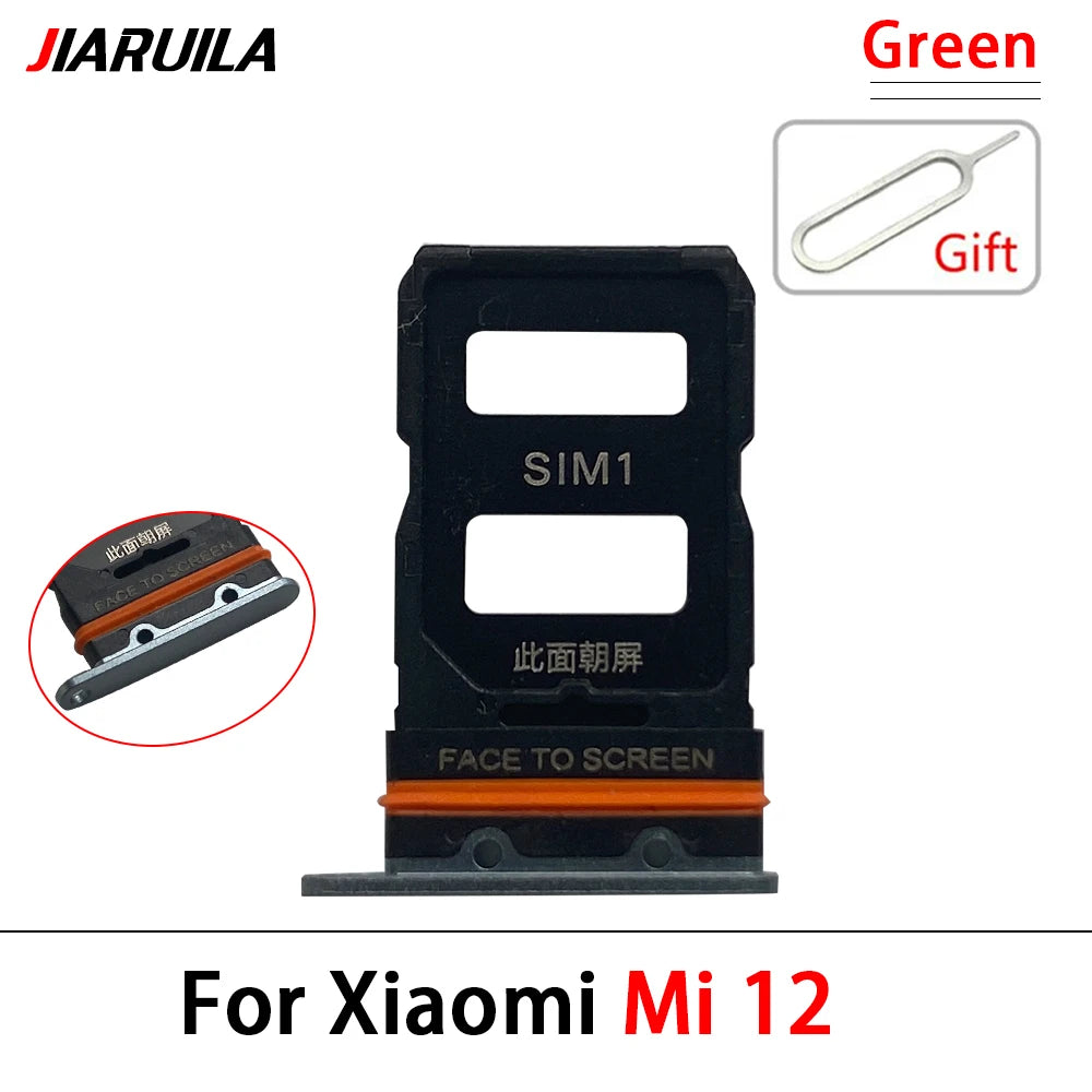 New For Xiaomi Mi 12 12T Pro 12 Lite 12s SIM Card Slot SD Card Tray Holder Adapter Replacement Parts  Xiaomi  Xiao mi phone repair parts