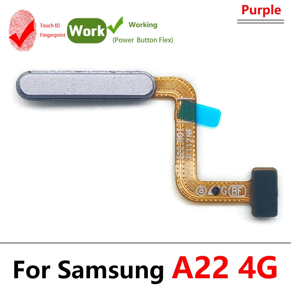 New Fingerprint For Samsung A22 A32 4G 5G ID Home Button Fingerprint Menu Return Key Recognition Sensor Flex Cable Samsung phone repair parts