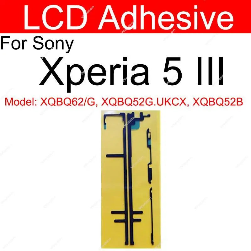 LCD+Rear Battery Cover Adhesive For Sony Xperia 1 X1 ii iii Xperia 5 X5 II III Screen Display Back Battery Cover Sticker Parts Sony phone repair parts