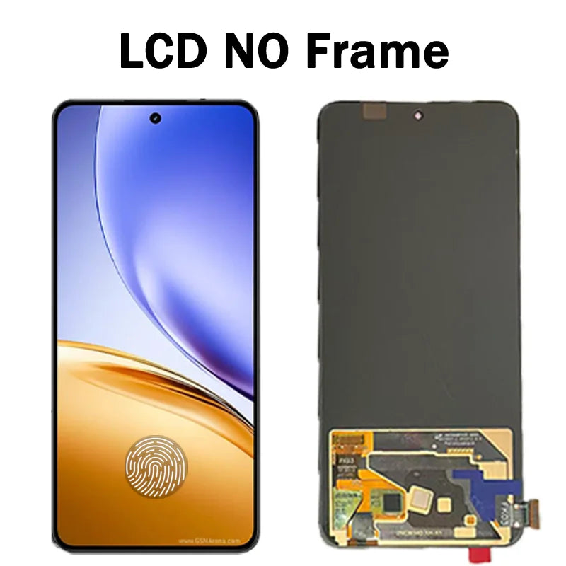 6.67'' Super AMOLED For Realme14 Display For Realme 14 5G RMX5070 Lcd Display Touch Screen Digitizer Assembly Replacement Realme phone repair parts  Oppo phone repair parts