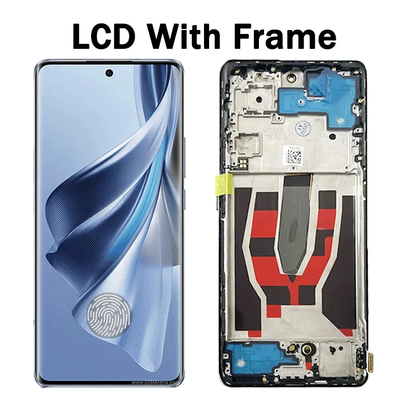 6.7"New For Oppo Reno10 5G LCD Display+Touch Screen Digitizer For Reno10 5G CPH2531 LCD With Fingerprint Oppo phone repair parts Realme phone repair parts