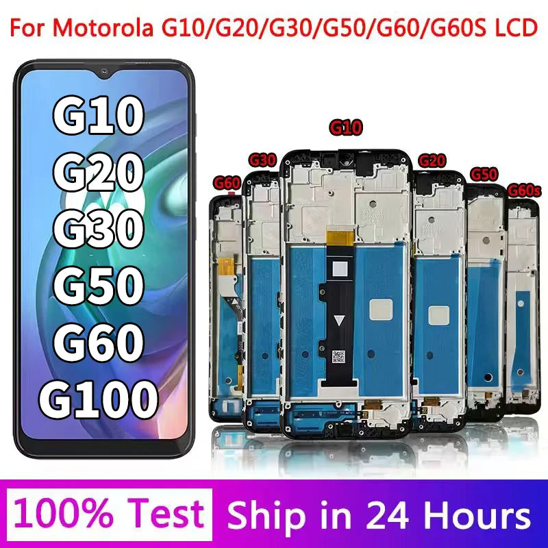 OEM G Series Screen for Motorola Moto G10 G20 G30 G50 5G G60 G60S G100 LCD Display Touch Screen Digitizer Replacement Motorola phone repair parts