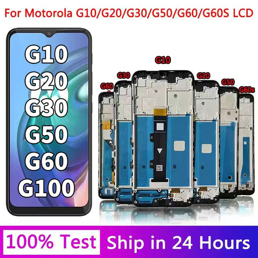 OEM G Series Screen for Motorola Moto G10 G20 G30 G50 5G G60 G60S G100 LCD Display Touch Screen Digitizer Replacement Motorola phone repair parts