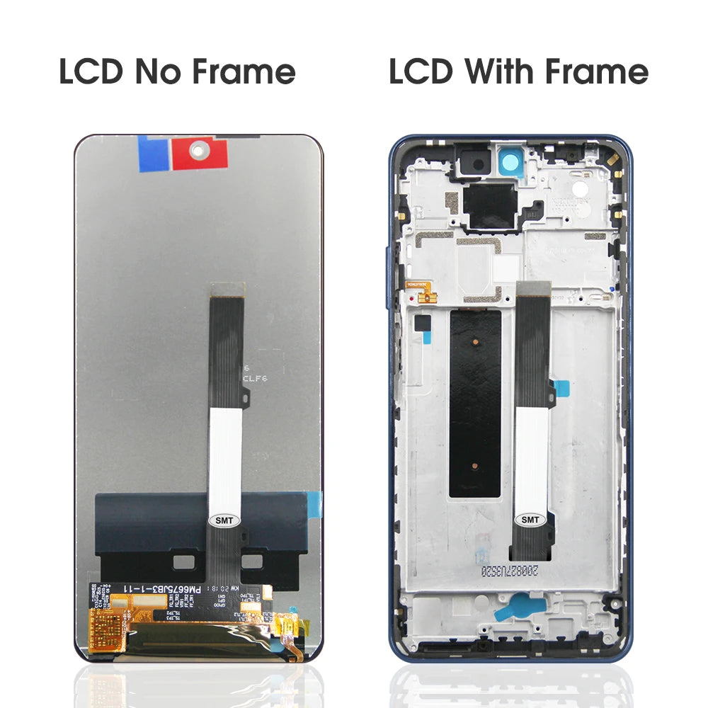 Mi 10T Lite 5G Screen With 10 Touch Points, for Xiaomi Mi 10T Lite 5G M2007J17G LCD Display Touch Screen with Frame Replacement Xiaomi phone repair parts