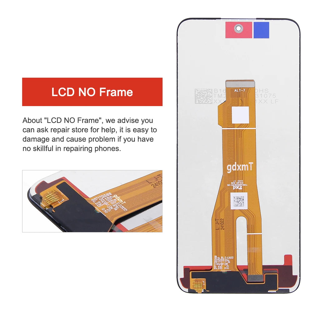 X7C For Huawei For Honor X7c Display Touch Screen Digitizer Panel Assembly Lcd Screen With Frame Repair Parts 100% Tested Honor phone repair parts