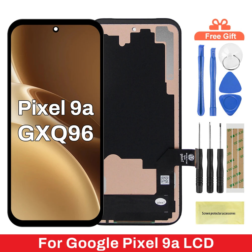 For Google Pixel 9A GXQ96 GTF7P G3Y12 LCD For Google Pixel 9a Display Touch Screen Digitizer Assembly Replacement Parts Google phone repair parts