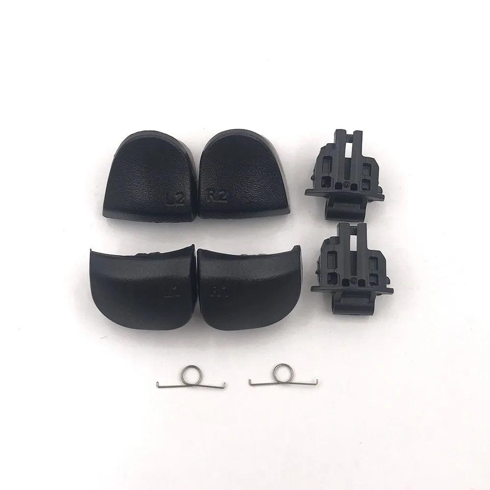 1-10 Set Black Replace R1 L1 R2 L2 Triggers Buttons For PS5 010 020 030 Controller Game Key W/ Spring Game console repair parts