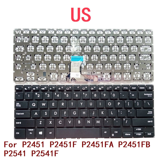 New US Laptop Keyboard For ASUS P2451 P2451F P2451FA P2451FB P2541 P2541F Notebook PC Replacement  ASUS laptop repair parts