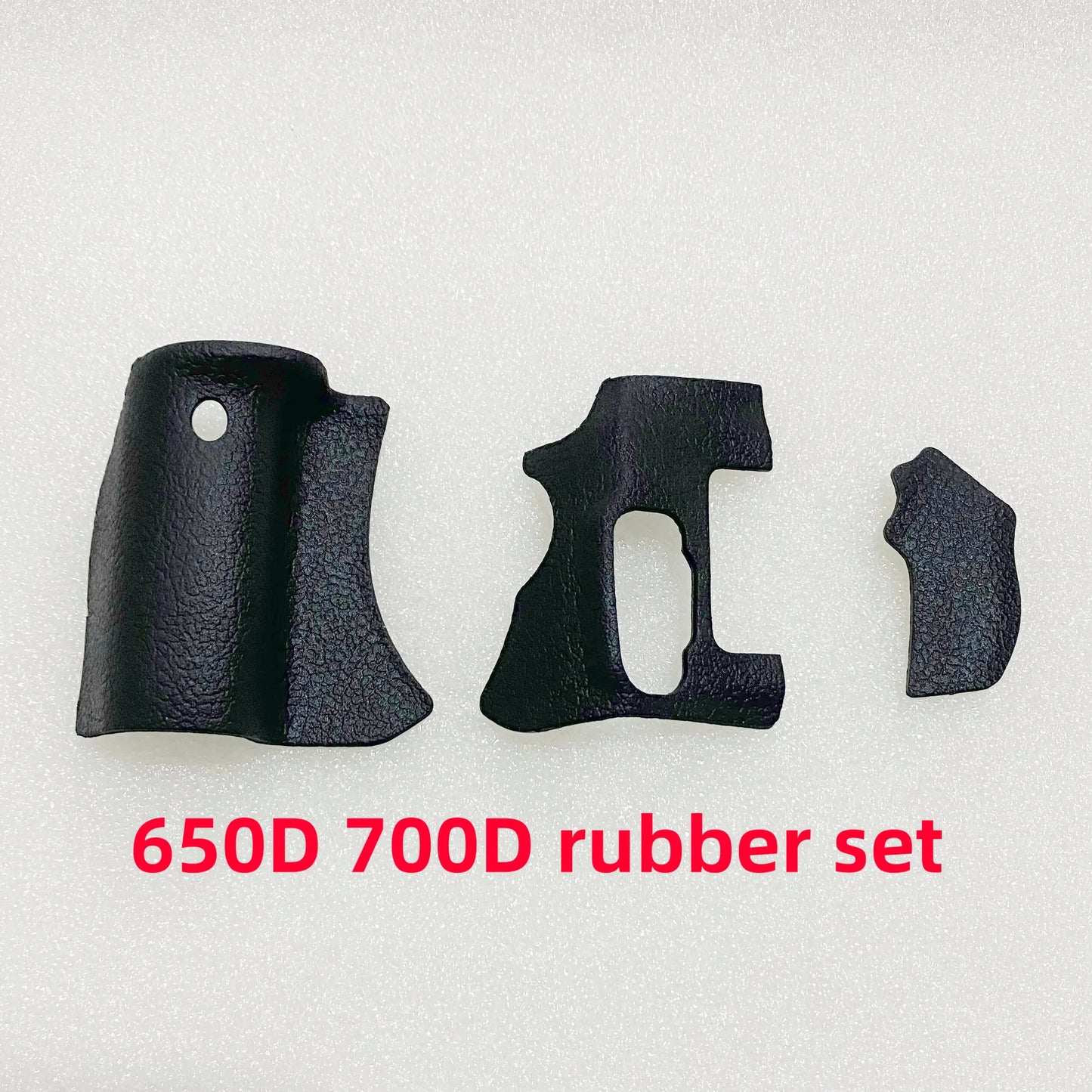 New Front Rubber Grip + Rear Back Side Rubber For Canon EOS 650D 700D T5i KISS X7i With Tape Camera Part  Digital Camera repair parts