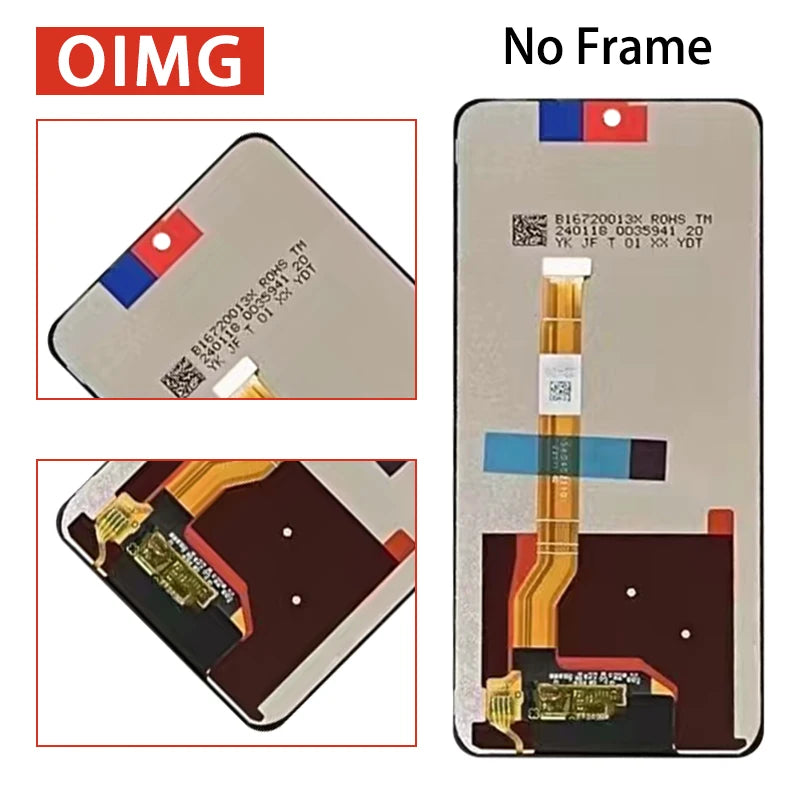 6.72" IPS For OPPO A79 5G LCD Display Touch Screen Digitizer Assembly A79 CPH2553 CPH2557 Display Screen With Frame Replacement Oppo phone repair parts Realme phone repair parts