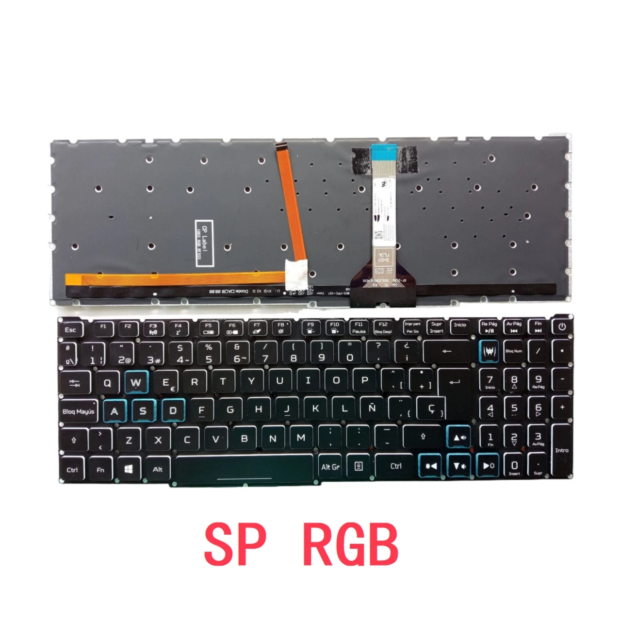 New US Russian Spanish Laptop RGB Keyboard For Acer Nitro 5 AN515-56 AN515-57 AN515-45 Predator Helios 300 PH315-54 Acer laptop repair parts