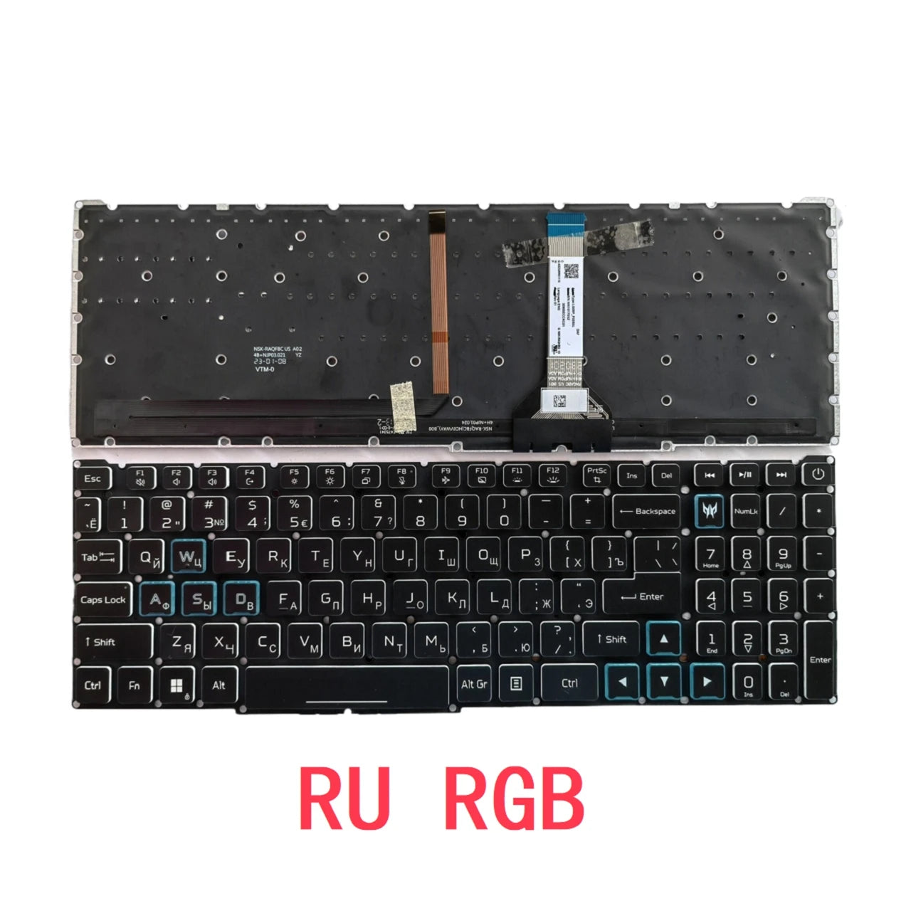 New US Russian Spanish Laptop RGB Keyboard For Acer Nitro 5 AN515-56 AN515-57 AN515-45 Predator Helios 300 PH315-54 Acer laptop repair parts