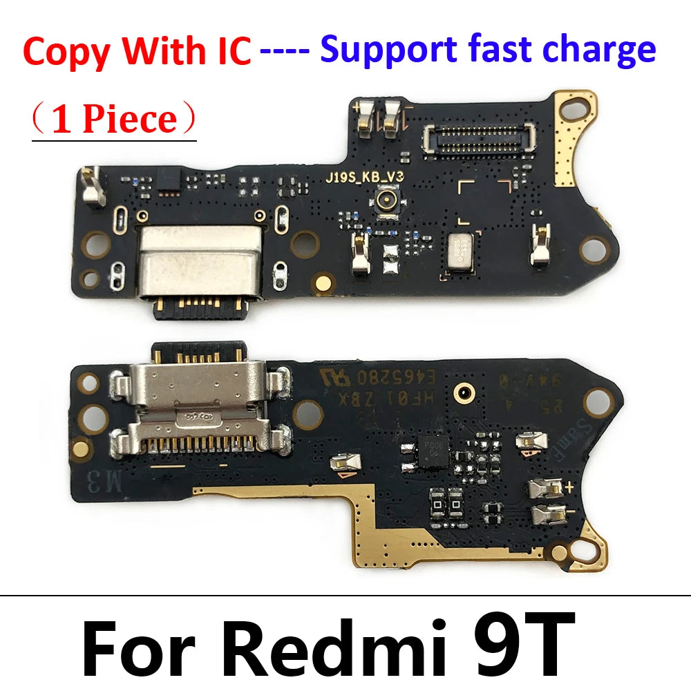 50Pcs, For Xiaomi Redmi 9A 9 9C 9T 8 8A 10C 10 10A 12 12C 13C 13 4G 5G USB Charger Dock Connector Charging Port Mic Flex Cable  Xiaomi  Xiao mi phone repair parts