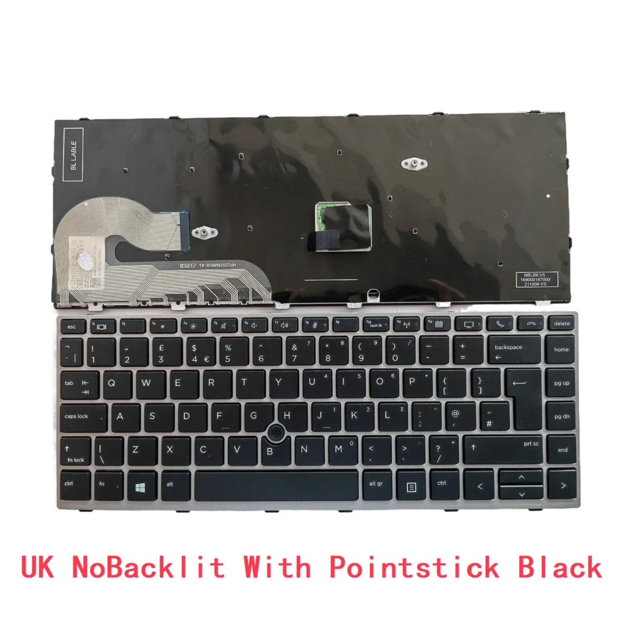 New US Russian Spanish UK Laptop Backlit Keyboard For HP EliteBook 840 G5 846 G5 745 G5 L11309-001 HPM17B3 L12375-251 L15540-251  HP laptop repair parts