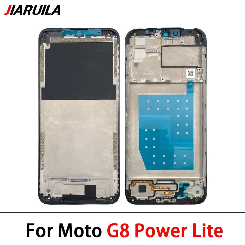 New Front Housing LCD Display Bezel Middle Frame For Motorola Moto G8 G9 Play Plus Power Lite Motorola phone repair parts