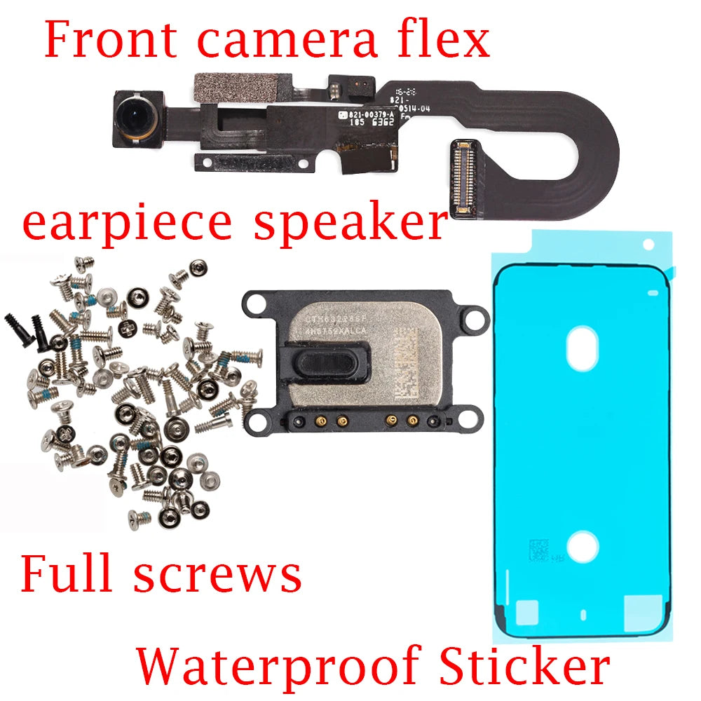 1pcs New Proximity Sensor Light Flex Cable For iPhone 7 8 Plus 5.5 Front Camera  with screws earpiece Assembly iPhone phone repair parts