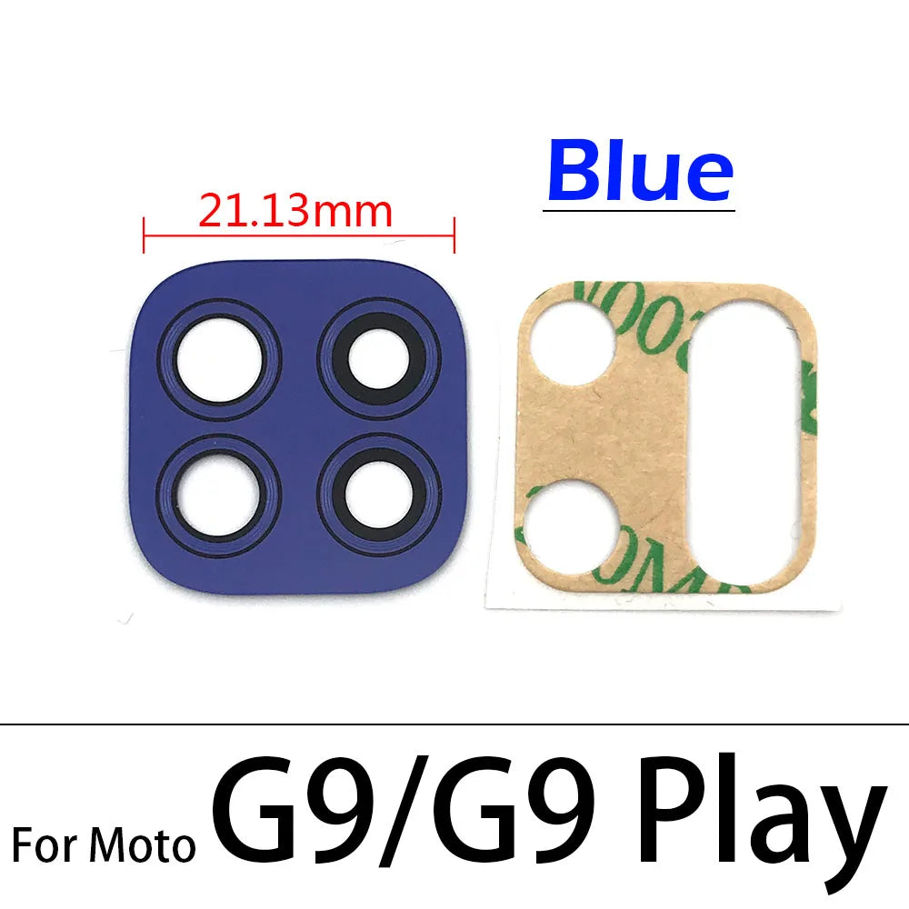 10Pcs/Lot,  Camera Glass For Motorola Moto G8 G9 Plus Play Power Lite Rear Back Camera glass Lens With Glue Adhesive Motorola phone repair parts