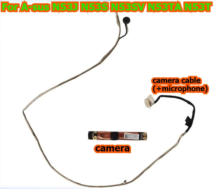 For Asus N53J N53S N53SV N53TA N53T Camera  Camera Cable micphone 0420-009R000 ASUS laptop repair parts