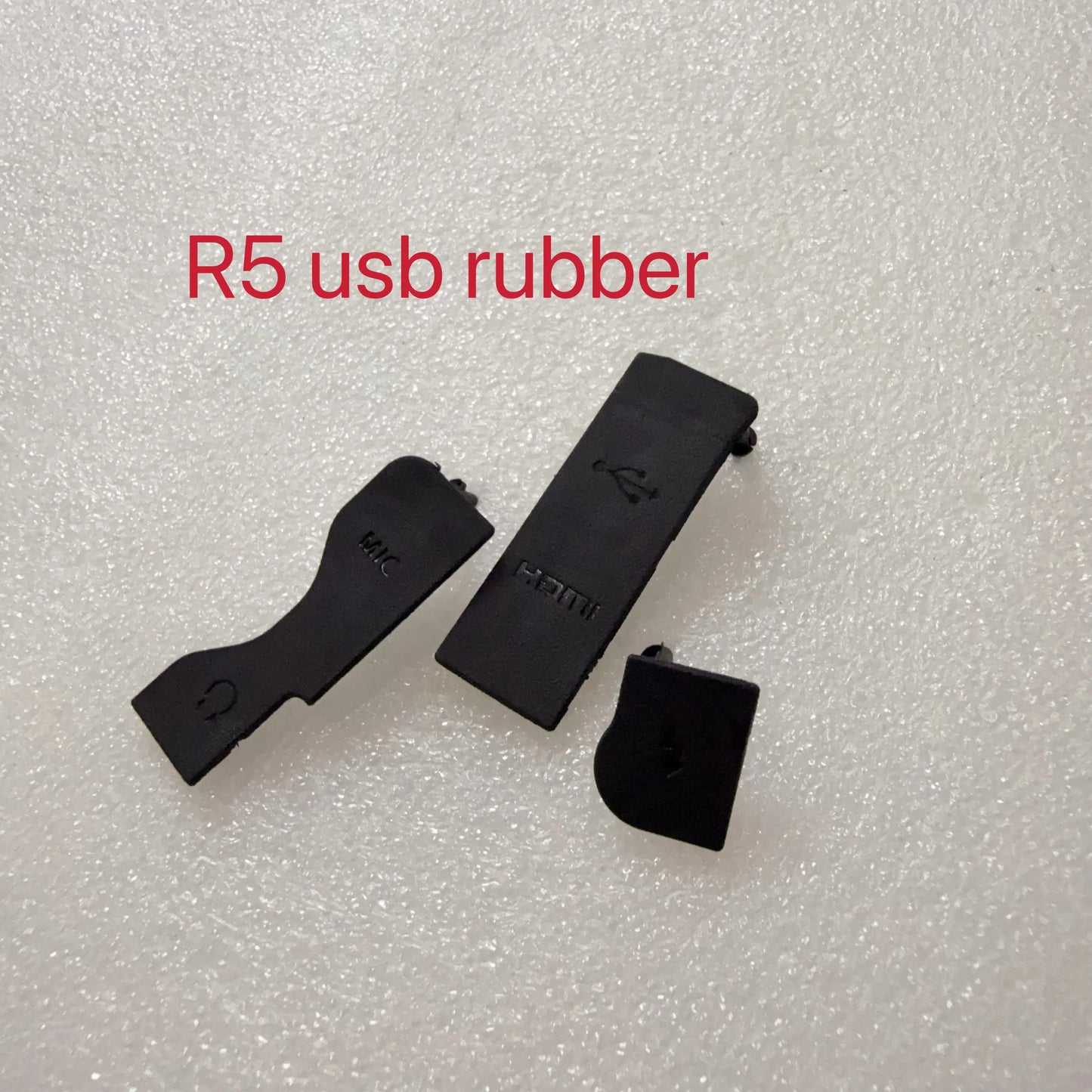 NEW For Canon EOS R5 HDMI / USB / MIC / DC IN Rubber Door Cover Set Camera Replacement Parts  Digital Camera repair parts