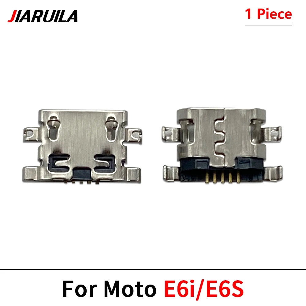 10Pcs, Micro USB Connector Charging Port Jack Plug For Moto Edge 20 30 40 50 Neo E6 E6s E7 E13 E14 E20 E30 E32 E22 Plus Play Motorola phone repair parts