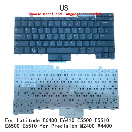 New US Laptop Backlit Keyboard For Dell Latitude E6400 E6410 E5500 E5510 E6500 E6510 for Precision M2400 M4400 E6400Dell laptop repair parts