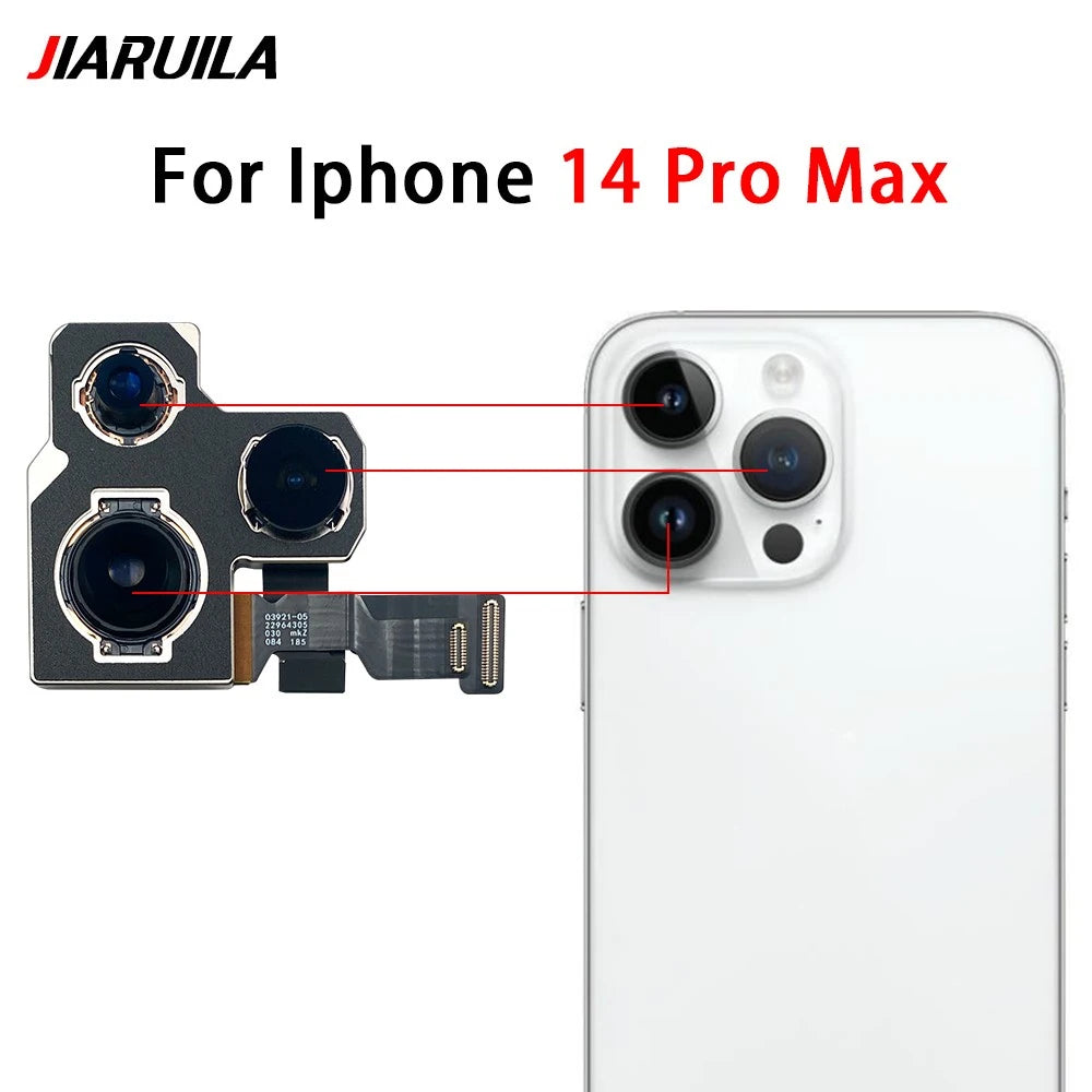 New Rear Big Back Camera Flex Cable For iPhone 11 12 13 14 15 Pro Max Plus Mini Main Camera Replacement Parts iPhone phone repair parts