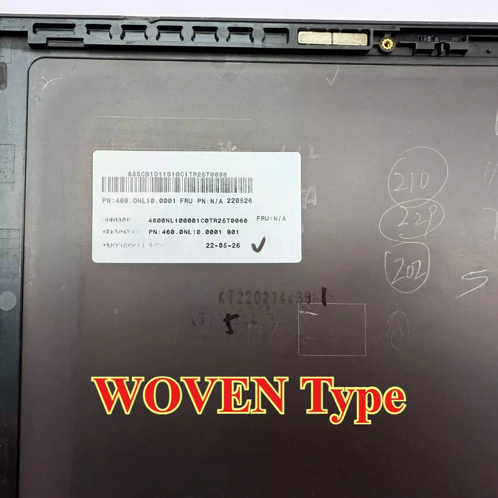 LCD Rear Top Lid Back Cover Case housing For Thinkpad X1 Extreme Gen4 5 6  A cover shell WOVEN