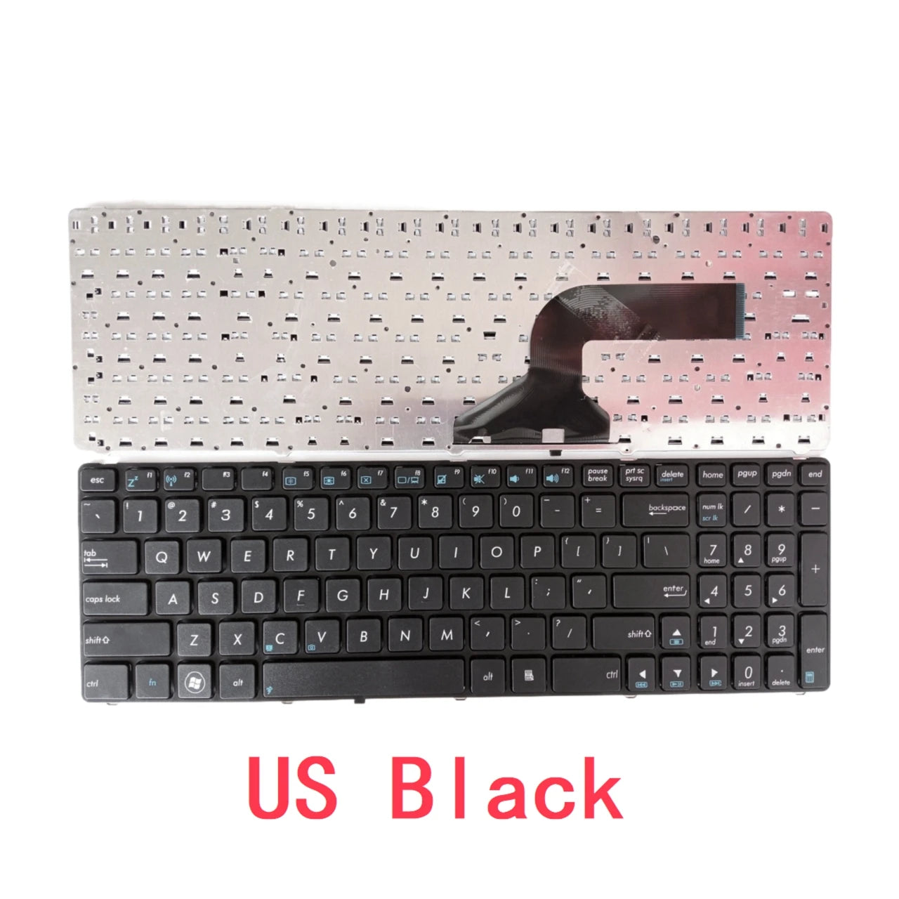 New US Russian Spanish Arab Laptop Keyboard For ASUS N61 N53 N73 G60 G51 G53 G72 K53 K73 K52 K72 X52 X55 X53 X54 X61 X75 P53 B53  ASUS laptop repair parts