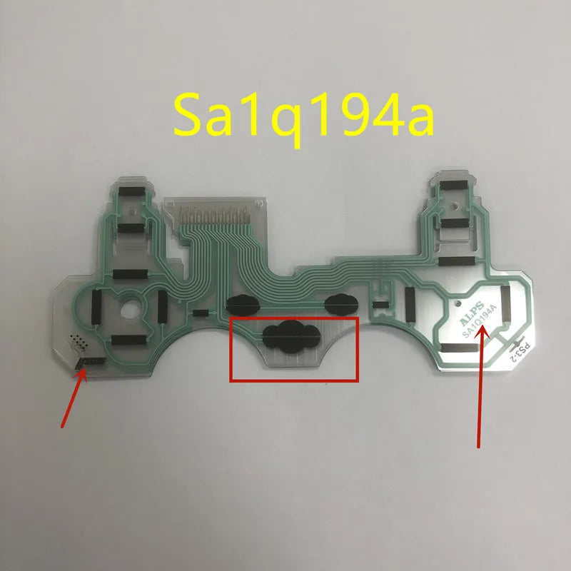 20pcs/lot for Ps3 Game Controller Conductive Film Keypad Button Ribbon Flex Cable SA1Q160A SA1Q194A SA1Q135A SA1Q188A Game console repair parts