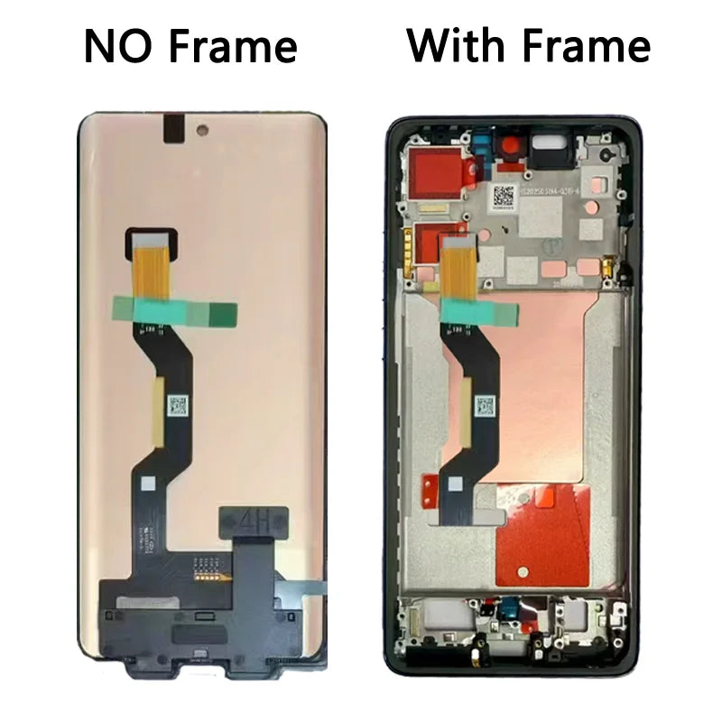 6.7' P-OLED for Motorola Edge 60 Pro LCD XT2507-1 Display with Touch Screen Digitizer Assembly for Moto Edge 60 Pro LCD Display Motorola phone repair parts