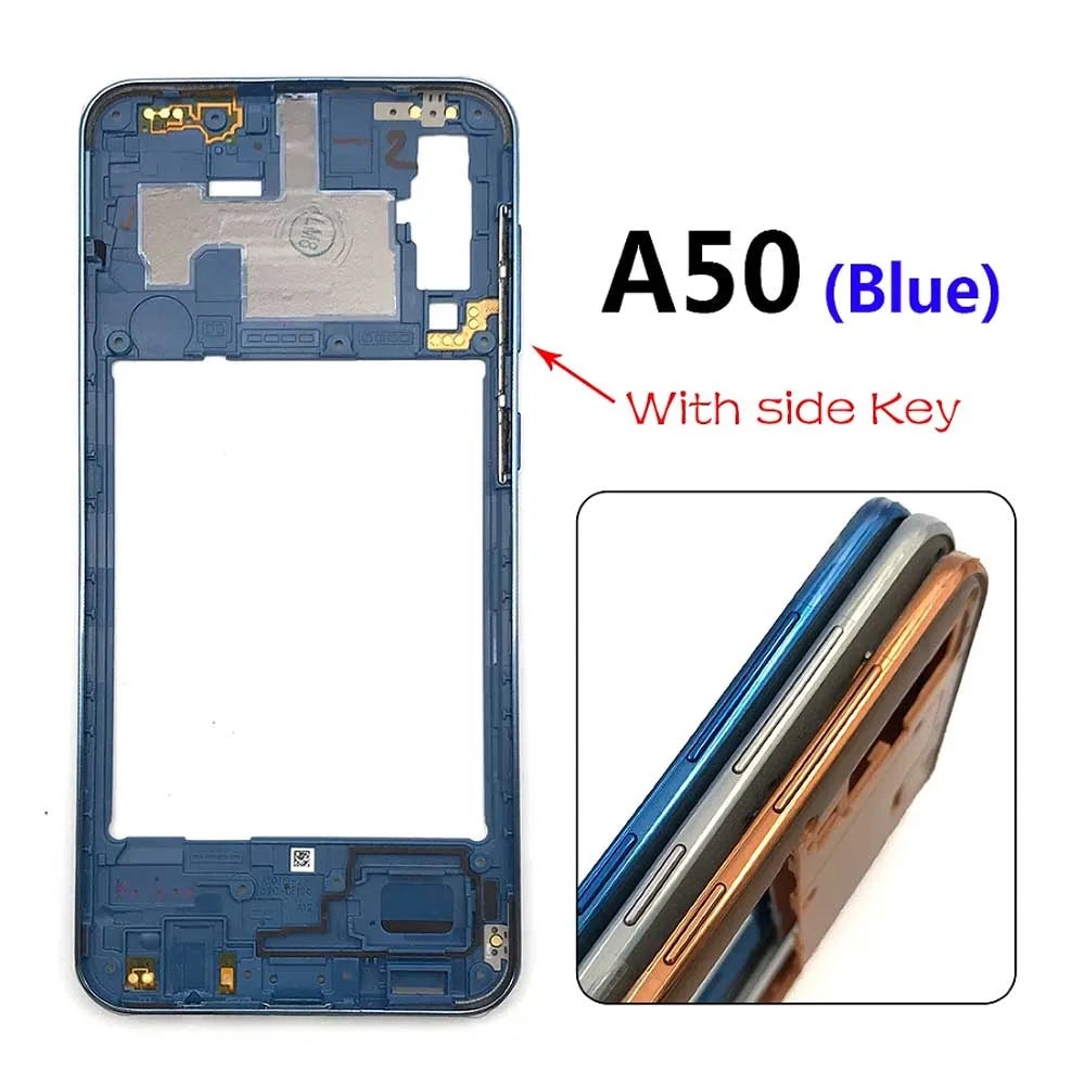 New Housing Middle Frame Bezel Middle Plate Cover For Samsung A20 A30 A50 A70 Replacement parts  Samsung phone repair parts