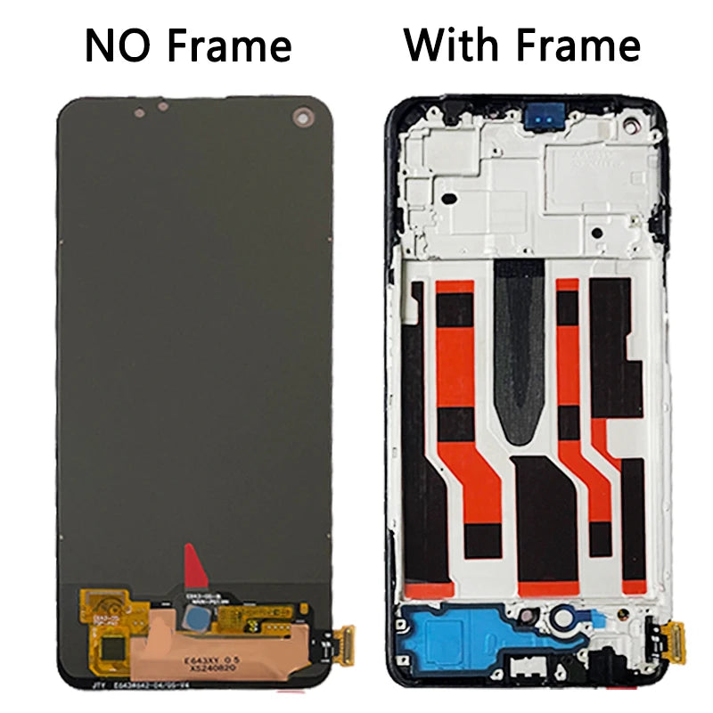 Super AMOLED For Oppo Reno7 Z 5G CPH2343 LCD Display Touch Screen Digitizer Assembly For Oppo Reno 7Z Reno7Z 5G Display Screen  Oppo phone repair parts