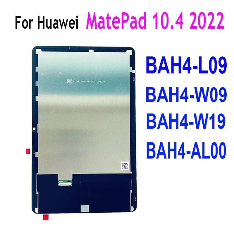 Tablet LCD For HUAWEI MatePad 10.4 2022 BAH4-L09 BAH4-W09 BAH4-W19 BAH4-AL00  Touch Screen Digitizer With Lcd Display Assembly HUAWEI phone repair parts