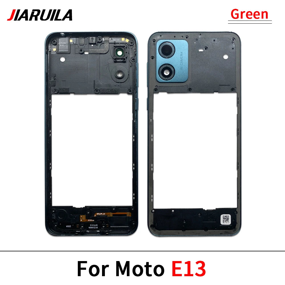 New Middle Frame Cover For Motorola For Motorola Moto E22 E32 E13 E22i Edge 20 Lite Middle Housing with Lens Frame Parts Motorola phone repair parts