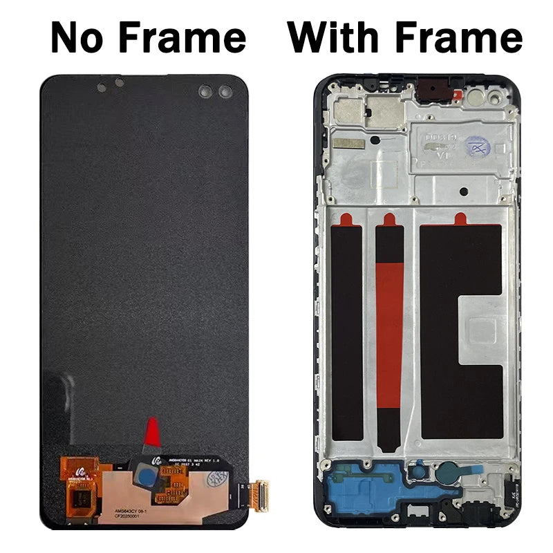 Super AMOLED For Oppo A93 Display Screen For OPPO A93 4G CPH2121, CPH2123 LCD Display Touch Screen Digitizer Assembly  Oppo phone repair parts