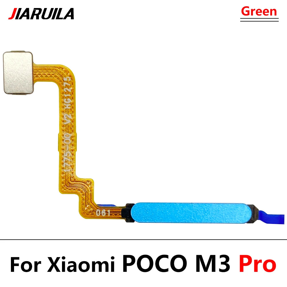 New Fingerprint Scanner For Xiaomi Poco M3 F3 X3 GT Pro Home Button Fingerprint Menu Return Key Sensor Flex Cable For Redmi 9T  Xiaomi  Xiao mi phone repair parts