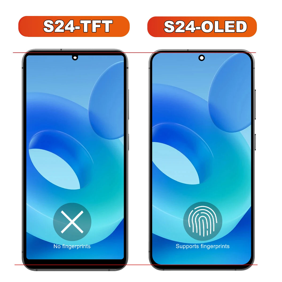 For Samsung S24 4G 5G Tested S24 For S921B SM-S921B/DS SM-S921U LCD Display Touch Screen Digitizer Assembly Replacement Samsung phone repair parts