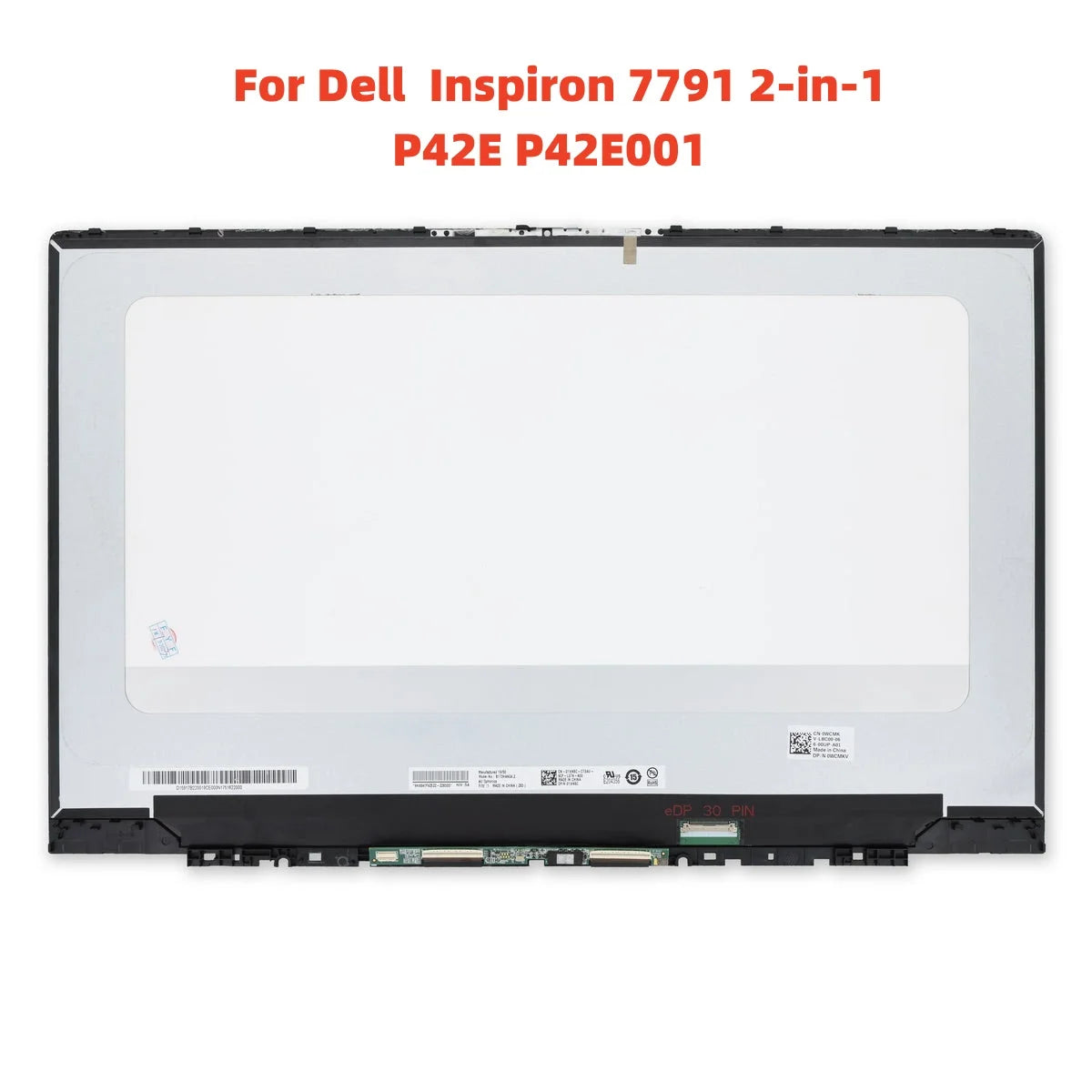 17.3 inch For Dell Inspiron 7791 2-in-1 P42E P42E001 Laptop LCD Touch Screen Replacement Assembly Display Panel FHD eDP 30 Pins Dell laptop repair parts